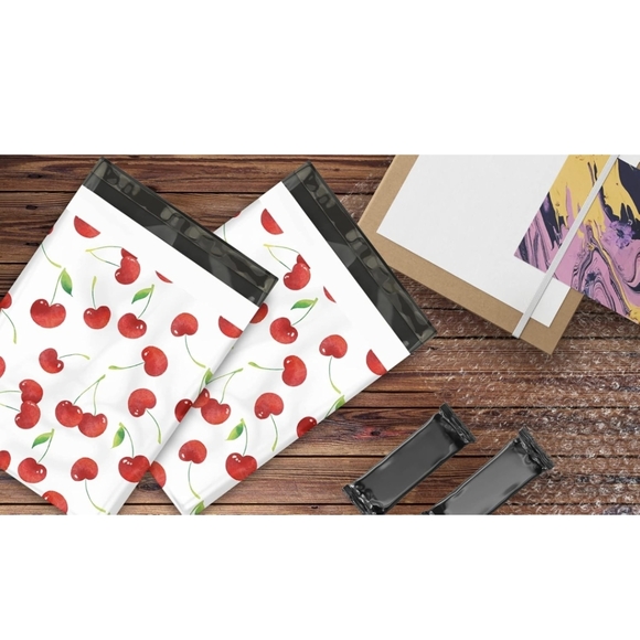 Cherry 🍒 Poly Mailers 10in X 13in New 5 Pack - Picture 10 of 10